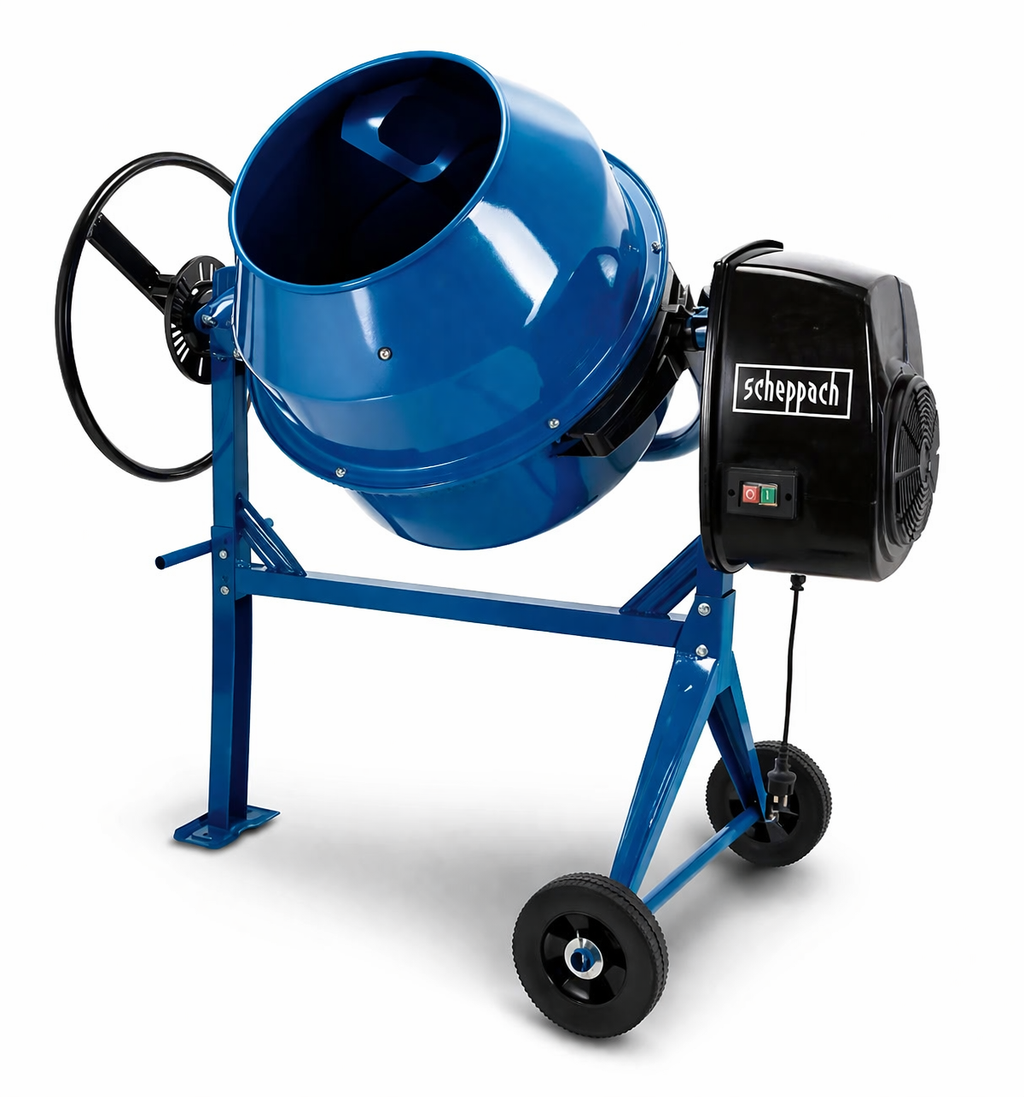 Scheppach MIX125 Electric Cement Mixer 550W 125L