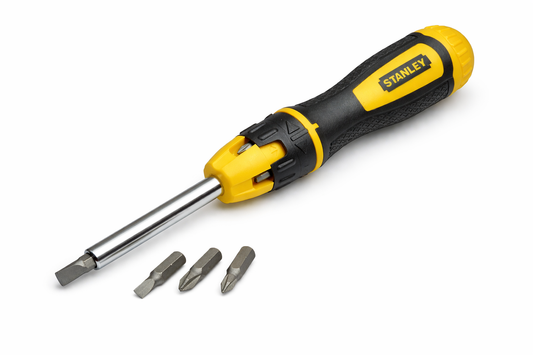 Stanley Multi-Bit Ratchet Screwdriver with 10 Bits