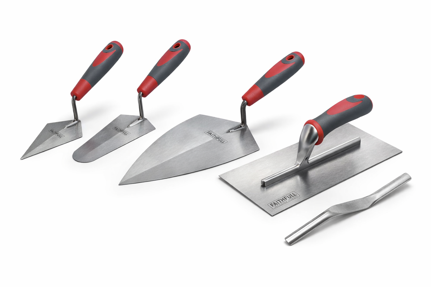 FAITHFULL FAISGTSET5 SOFT GRIP TROWEL SET (5 PIECE)