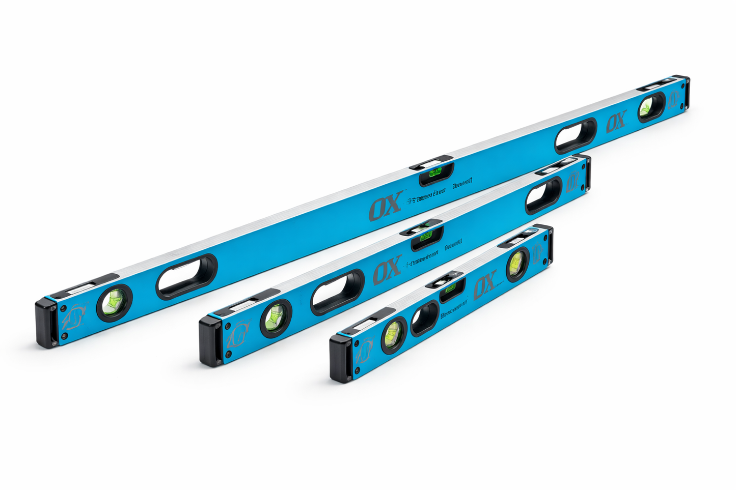 OX Pro Spirit Level Set 600–1800mm with Bag